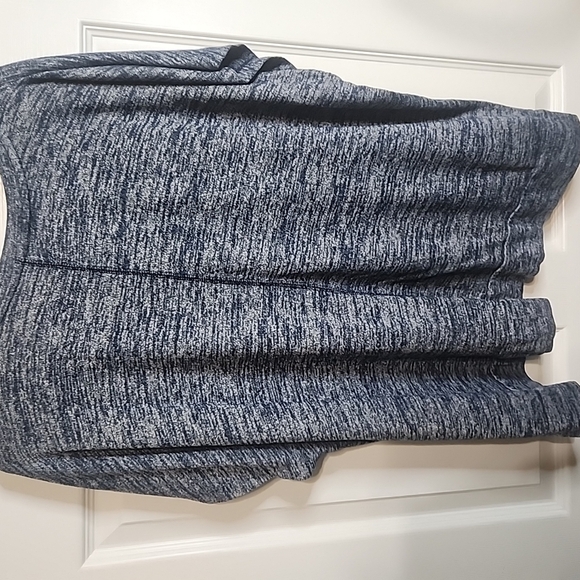 Cozy Blue Knit Skirt - Picture 1 of 3